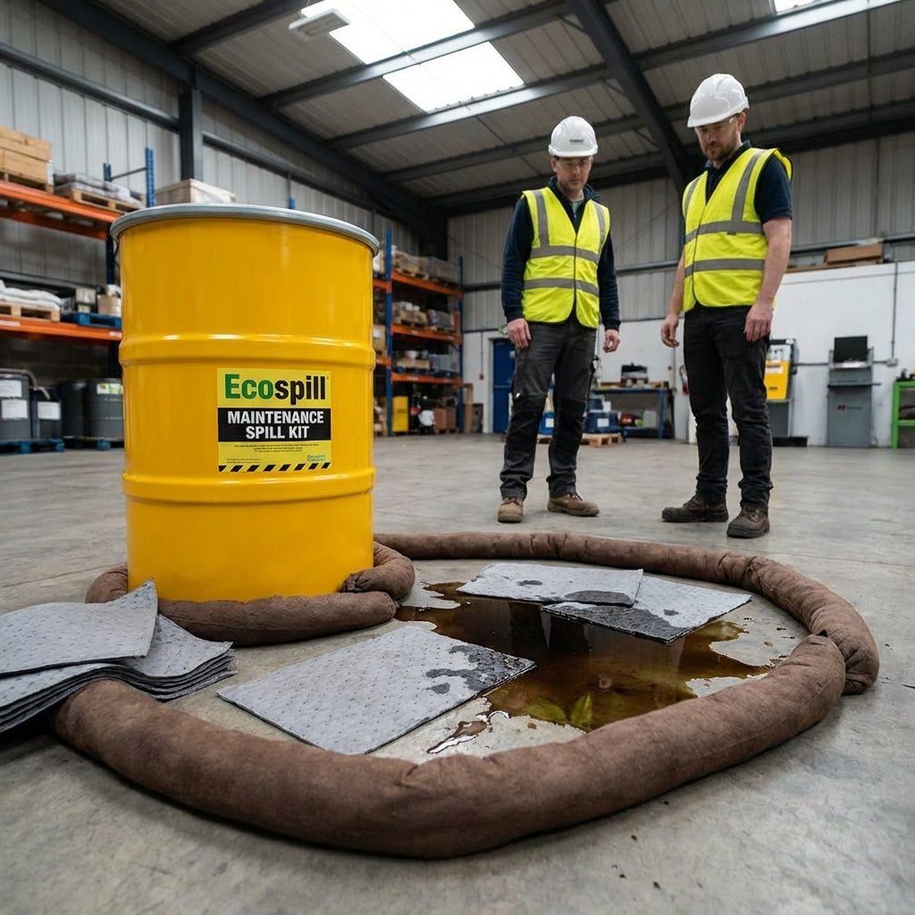 Ecospill Spill Response Kits – 90 Litre – High-Visibility Containers – Industrial Use
