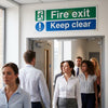 Emergency Exit Sign – Green – Durable Material – Indoor Use