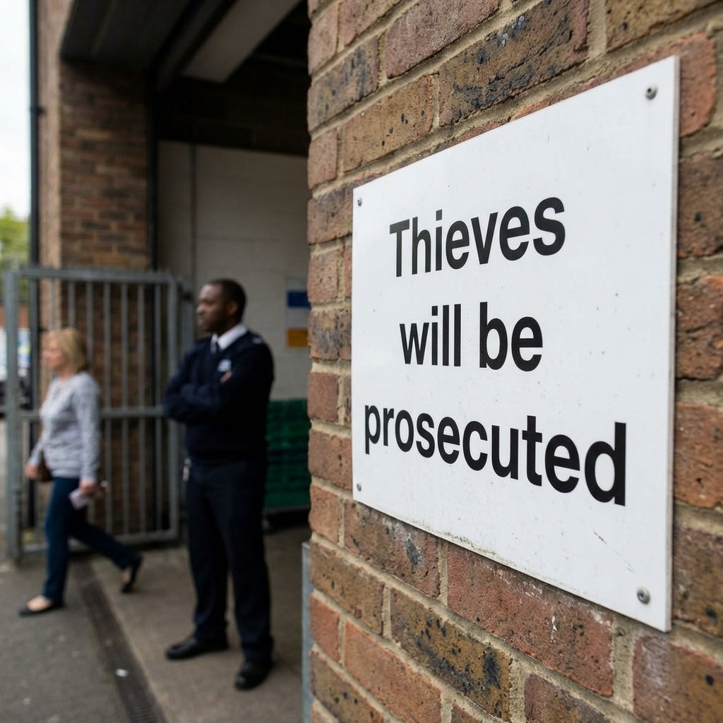 Prosecuted Warning Sign – 400mm x 300mm – Rigid Plastic – Indoor/Outdoor
