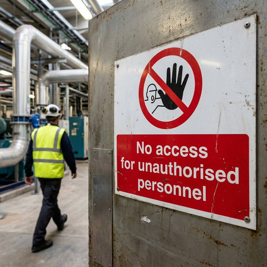 No Access Safety Sign – 1mm Rigid Plastic – Indoor/Outdoor Use