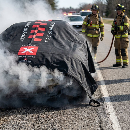 Car Fire Blanket – 6m x 8m – Pyroxene & Silicone Coated – Vehicle Fire Control