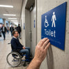 Braille Toilet Sign – 225mm x 150mm – PVC with Adhesive – Accessibility