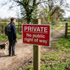 Private Access Sign – 600mm x 450mm – Rigid Plastic – Indoor/Outdoor