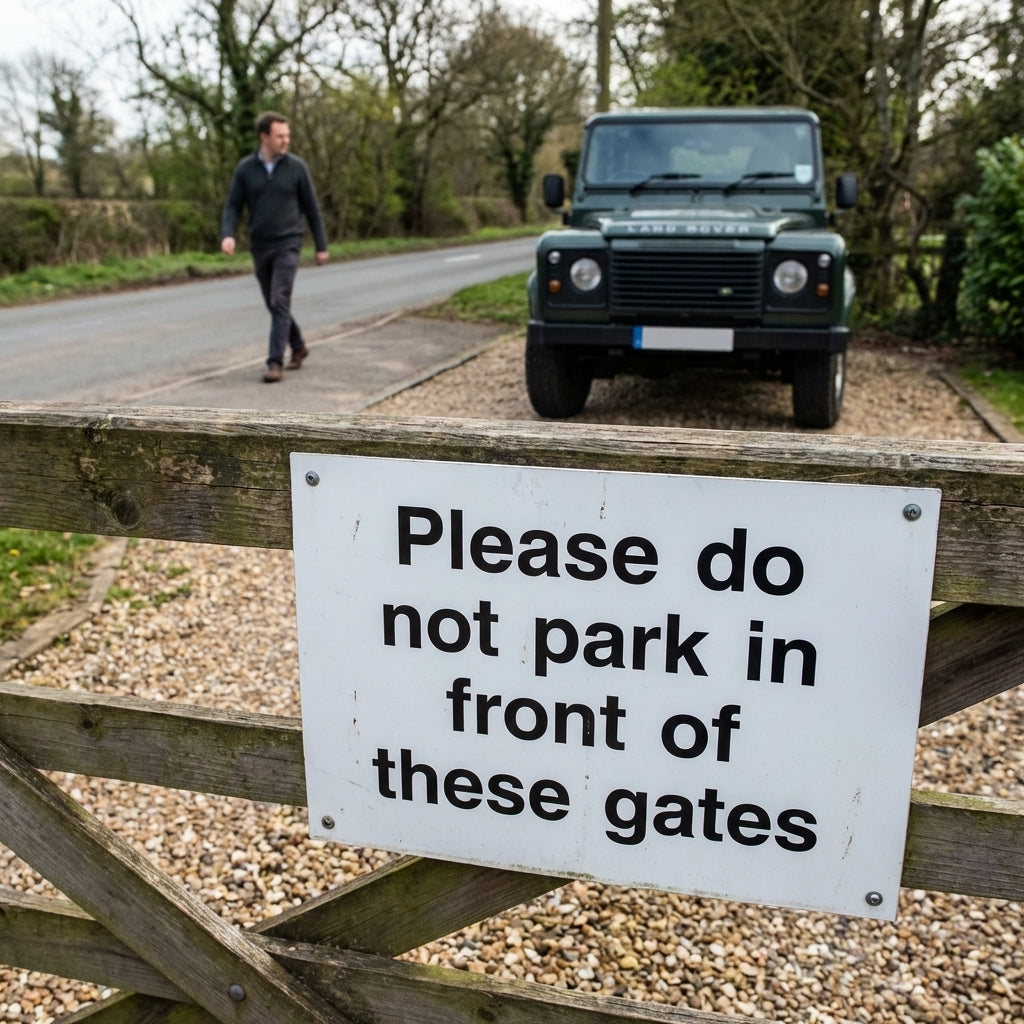 Do Not Park Sign – 400mm x 300mm – Rigid Plastic – Indoor/Outdoor Use