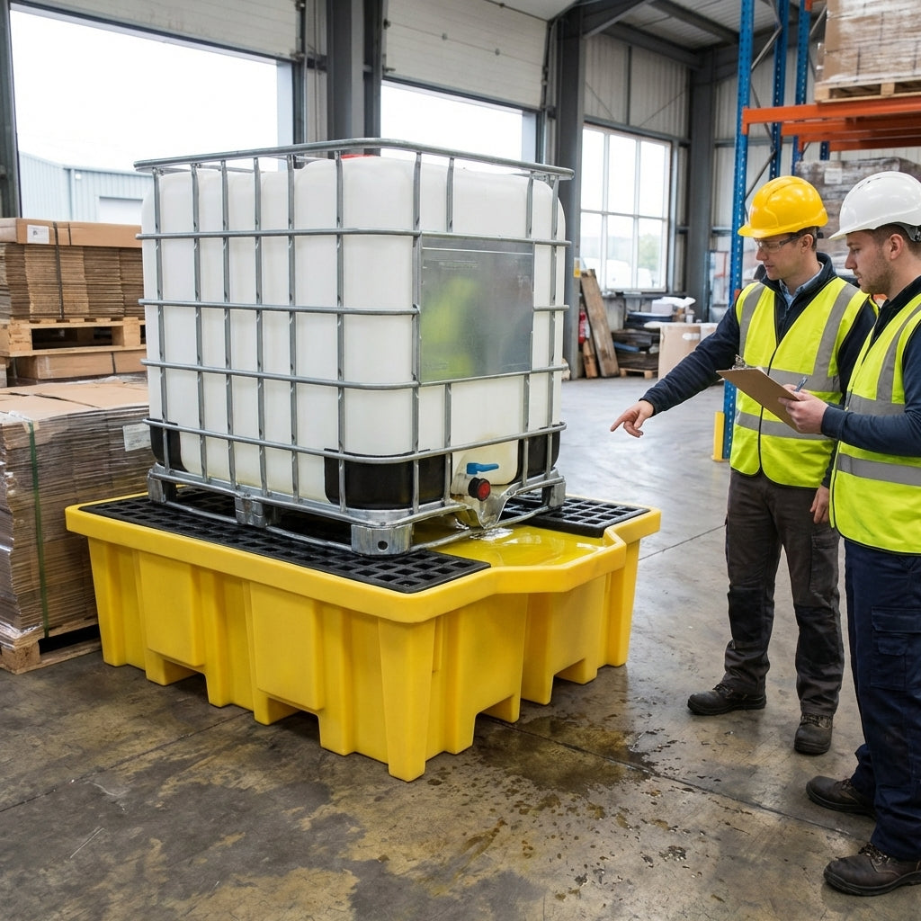 Single IBC Spill Pallet – 1150L Capacity – Polyethylene – Industrial Use