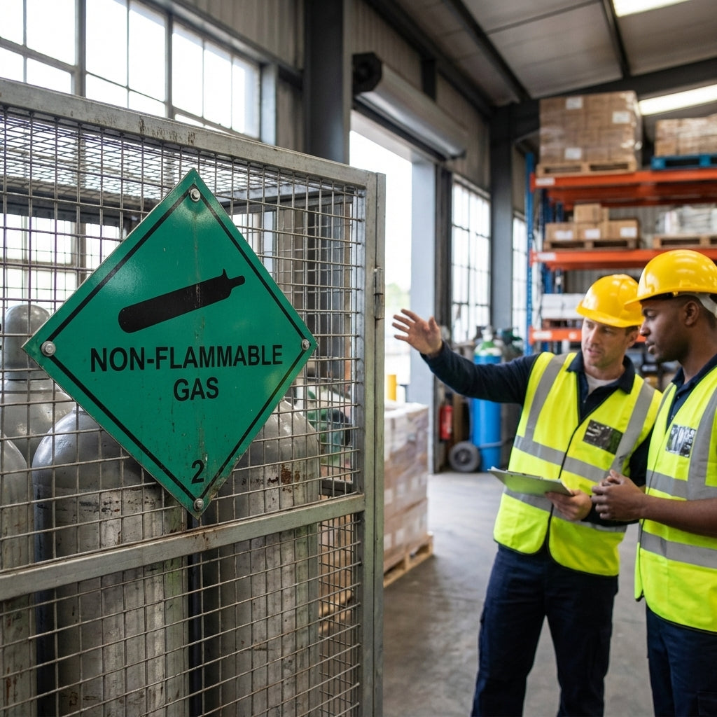Non-Flammable Gas Sign – Rigid Plastic & Vinyl – Indoor/Outdoor Use