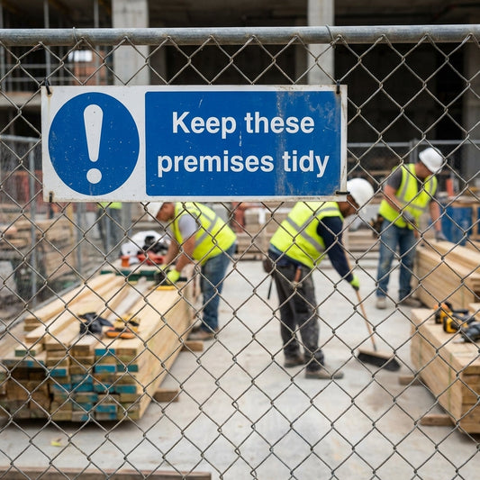 Safety Sign – Rigid Plastic & Self-Adhesive Vinyl – Indoor/Outdoor Use