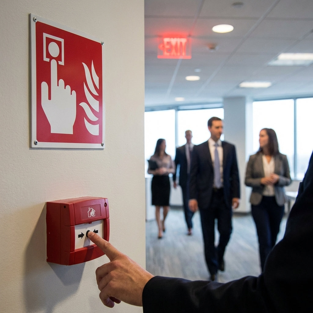 Fire Alarm Call Point Symbol Sign – Indoor/Outdoor
