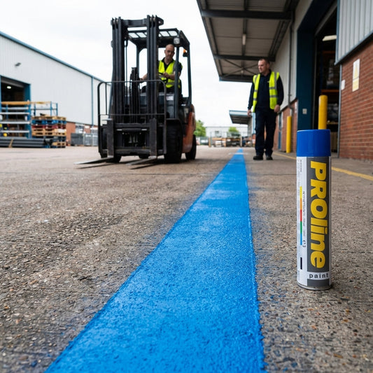 Permanent Line Marking Paint – Blue 750ml – Durable Synthetic Resin – Indoor & Outdoor