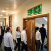Fire Exit Sign – 300mm x 100mm – Polished Brass – Commercial Use