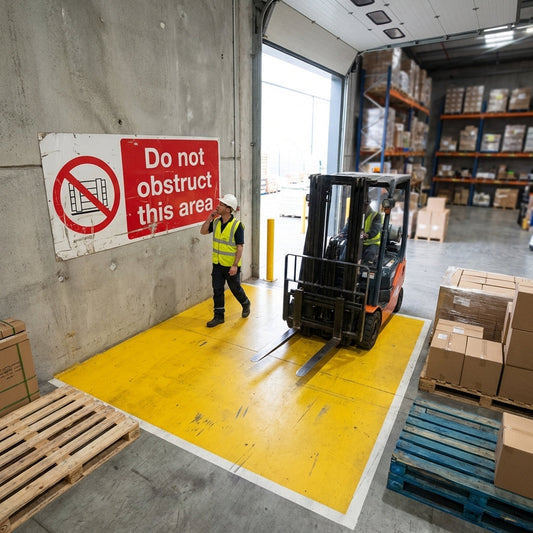 Safety Sign – Do Not Obstruct – Rigid Plastic – Indoor/Outdoor Use