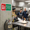 Alcohol Resistant Foam Extinguisher Sign – Landscape – Durable – Safety Compliance
