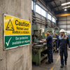 Caution Noise Level Sign – 80dB(A) & 85dB(A) – Rigid Plastic – Indoor/Outdoor Use