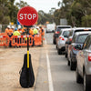 Reflective Stop/Go Lollipop Sign – 600mm Diameter – Collapsible Pole – Traffic Control