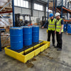 3 Drum Spill Containment Pallet – 228L Capacity – Polyethylene – Industrial