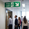 Fire Exit Sign – Arrow Down/Right – Running Man – Indoor Safety