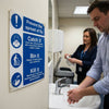 Flu Safety Signs – 150mm x 200mm – Self Adhesive Vinyl – Indoor Use