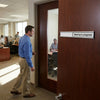 Meeting In Progress Door Slider Sign – 300mm x 40mm – Anodised Aluminium – Office Privacy