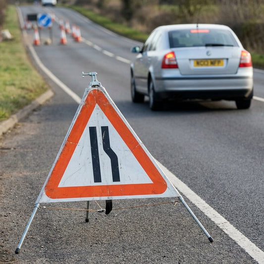 Fold-Up Road Signs – Reflective PVC – Short-Term Work-Zones