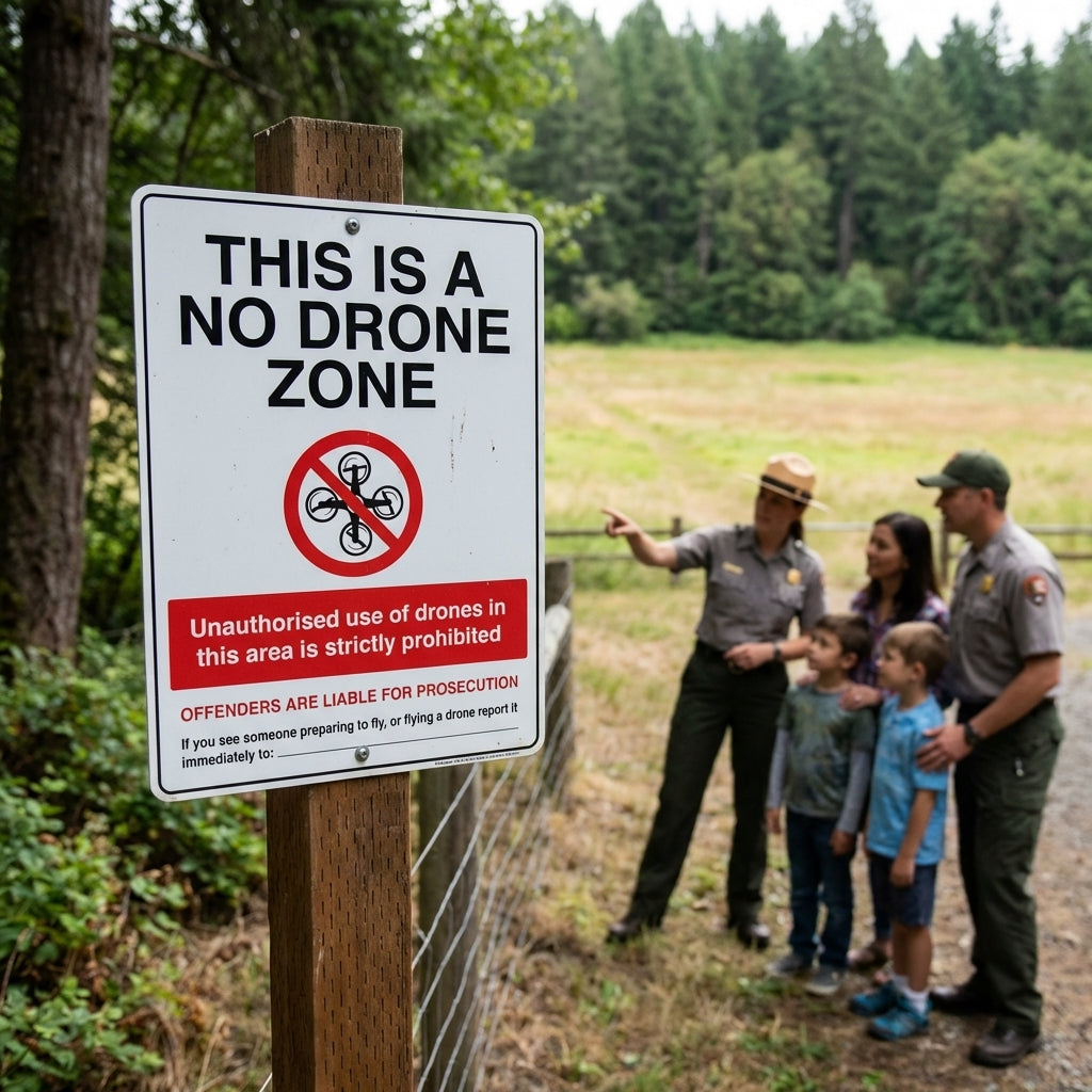 No Drone Zone Safety Sign – 1mm Rigid Plastic – Indoor/Outdoor Use