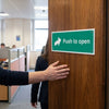 Push to Open Sign – Durable Material – Indoor/Outdoor Use