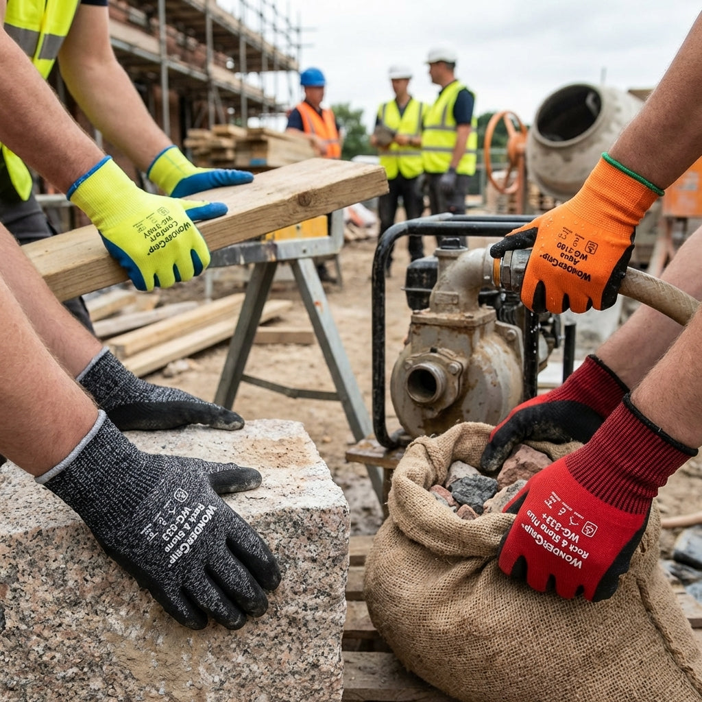 Construction Gloves Trial Pack – Durable & Comfortable – Industrial Use