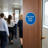 Fire Door Keep Clear Sign – 1mm Rigid Plastic – Indoor/Outdoor Use
