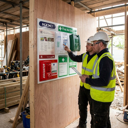 Compact Info Board – 940 x 920mm – Rigid Plastic – Site Safety