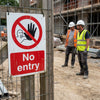 No Entry Sign – 1mm Rigid Plastic – Indoor/Outdoor Use