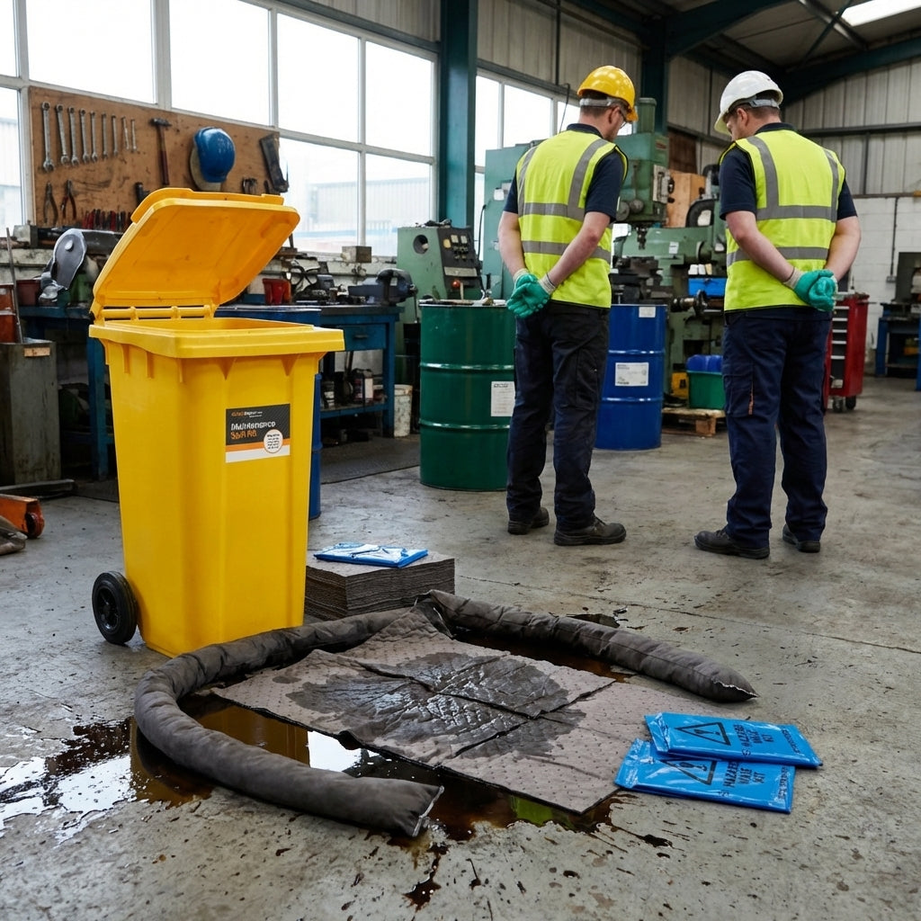 240 Litre Spill Response Kits – Wheeled – High-Quality Absorbents – Industrial Use