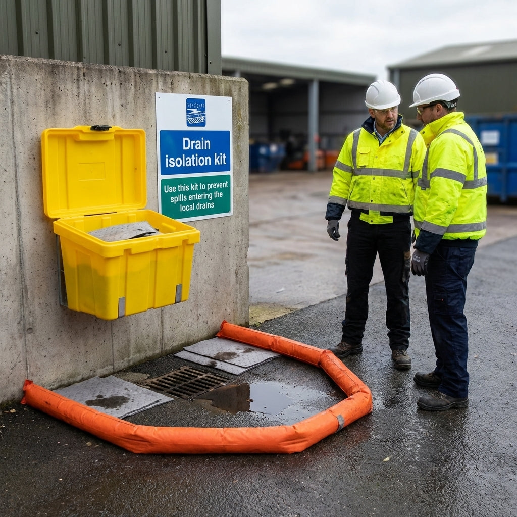 Drain Isolation Safety Signs – Durable Material – Industrial Use