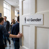All Gender Toilets Sign – 1mm Rigid Plastic – Indoor & Outdoor Use