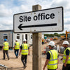 Site Office Signs – Arrow Left – 1mm Rigid Plastic – Indoor/Outdoor