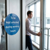 To Be Kept Unlocked During Working Hours Safety Sign – 1mm Rigid Plastic – Indoor/Outdoor Use