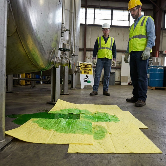 Chemical Absorbent Pads – 50cm x 40cm – Heavy Weight – Industrial Use