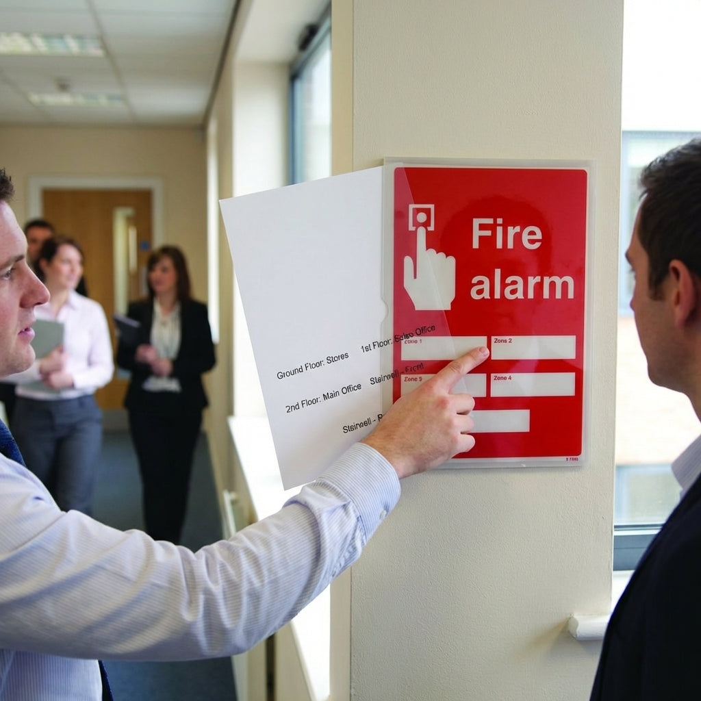 Fire Alarm Zones Sign – 215mm x 310mm – 3mm PVC – Indoor Safety