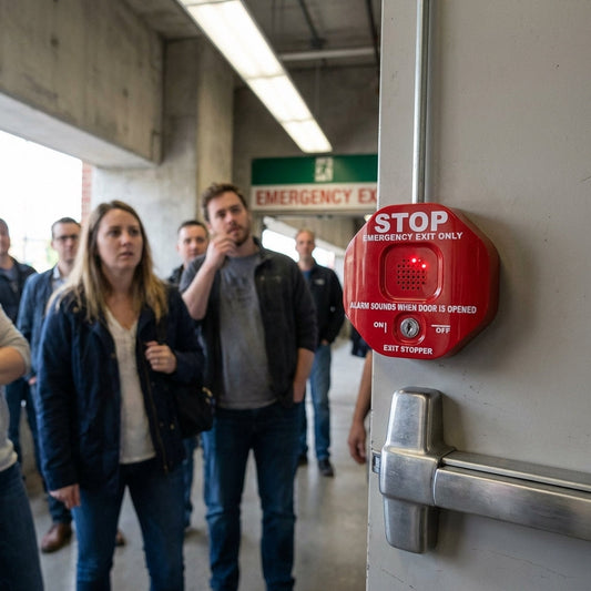 Exit Stopper Alarm – Key Override – Fire Exit Security